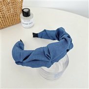 ( blue )spring summer width Cowboy Headband blue Cloth all-Purpose Headband fashion
