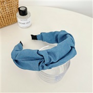 ( light blue  )spring summer width Cowboy Headband blue Cloth all-Purpose Headband fashion