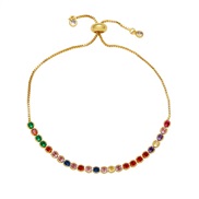 (color )occidental style wind retro samll  embed color zircon bracelet womanbrk
