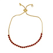 ( red)occidental style wind retro samll  embed color zircon bracelet womanbrk