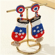 (EZ4767jiubei)E occidental style exaggerating Earring Autumn and Winter handmade beads earring woman earrings