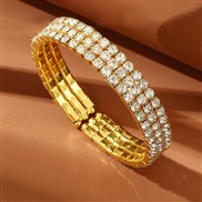 (BZ1847jinse) occidental style brief temperament super zircon bracelet wind bangle samll