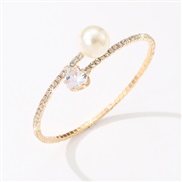 (BZ1845jinse) occidental style super fully-jewelled Pearl temperament all-Purpose diamond bangle woman