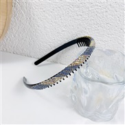 ( blue)Headband Korea Rhinestone brief Headband belt head Korean style belt hair clip woman