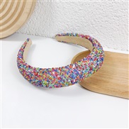 (color ) Headband width Headband colorful beads trend head