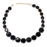 ( black)geometry surface Round necklace clavicle chain head necklace woman temperament elegant