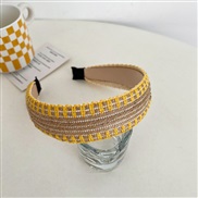 ( yellow width )Korean style fashion Headband woman width Headband medium high belt