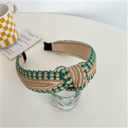 ( green )Korean style fashion Headband woman width Headband medium high belt