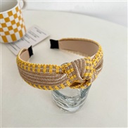 ( yellow )Korean style fashion Headband woman width Headband medium high belt