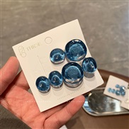 (  blue)Korea fashion Acrylic hair clip brief samll Word personality all-Purpose woman