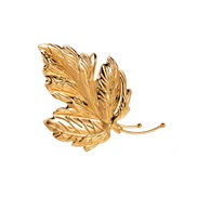 ( Gold)occidental style fashion exaggerating personality Metal Alloy leaf earrings fashion