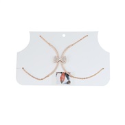 ( Gold)ins wind occidental style fully-jewelled chain bow woman trend exaggerating chain