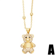 (A)brief lovely embed zircon samll pendant necklaceins trend all-Purpose fashion clavicle chainnkn