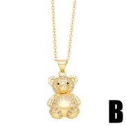 (B)brief lovely embed zircon samll pendant necklaceins trend all-Purpose fashion clavicle chainnkn