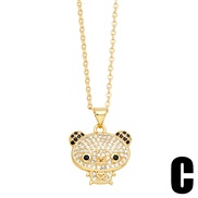 (C)brief lovely embed zircon samll pendant necklaceins trend all-Purpose fashion clavicle chainnkn