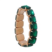 (green )bracelet occidental style bracelet woman fully-jewelled trend punk style