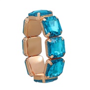 ( blue)occidental style bracelet glass diamond fully-jewelled woman exaggerating trend punk windbracelet