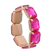 ( rose Red)occidental style bracelet glass diamond fully-jewelled woman exaggerating trend punk windbracelet