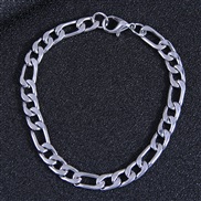 fashion concise stainless steel Metal chain temperament man bracelet