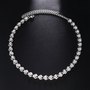 ( Silver)occidental style  trend Street Snap heart-shaped necklace  fashion retro chain womannecklace