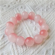 ( Pink14MM) imitate surround gradual change color student glass watch-face beads bracelet