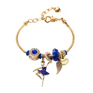 ( blue) gold bracelet  Ballet diamond bangle