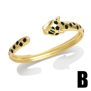 (B) eyes bangle woman occidental style personality fashion exaggerating leopard banglebra