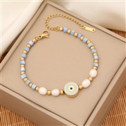 (2  light blue )original   personality enamel eyes bracelet  fashion Shells bracelet  temperamentI