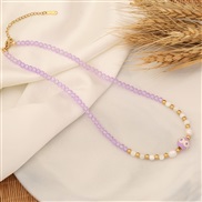 (1   crystal)original  fashion natural necklace  personality eyes pendant  Bohemia multilayer necklace