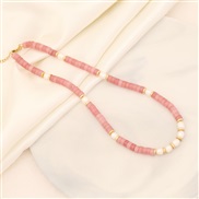 (7 gold )original  fashion natural necklace  temperament Pearl clavicle chain I stainless steel