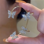 (ez97  jinzuo butterfly  Set in drillgold ) flowers butterfly super leaf tassel diamond