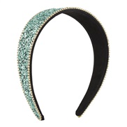 ( green)F occidental style personality temperament shine fully-jewelled Headband  brief retro color width Headband