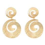 ( Gold)ins wind Alloy earrings occidental style Earring woman trend brief Metal geometry
