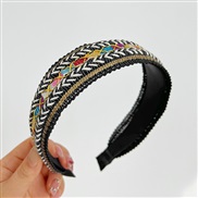 ( black width )Korean style Bohemia all-Purpose trend Headband weave Headband head