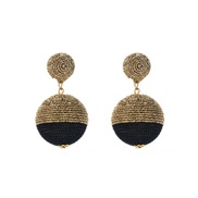 ( black)occidental style fashion earrings retro Alloy big samll trend samll style earrings