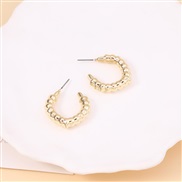 ( Gold) high Irregular geometryc Word ear stud      unique classic style samll Earring