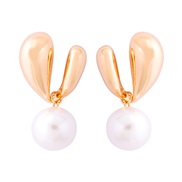 ( white) lady all-Purpose trend fashion Street Snap Alloy earringins wind