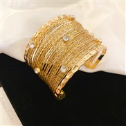 (  Gold)occidental style multilayer hollow twining bangle super samll fashion day woman