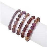 (purple)occidental style Bohemia wind beads  fashionins color bracelet set