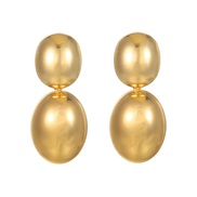 ( Gold)drop heart-shaped earrings earring briefinstemu ear studearring