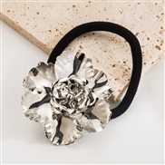 ( Silver  Flower)brief temperament circle Alloy flowers wind Ladies rope all-Purpose fashion