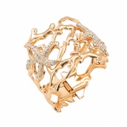 ( Gold) occidental style starfish bangle personality atmospheric exaggerating bangle fashion Irregular hollow