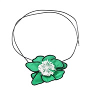 ( green)lovely handmade color flower pendant necklace occidental style retro classic flowers necklace