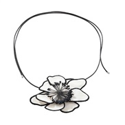 ( white)lovely handmade color flower pendant necklace occidental style retro classic flowers necklace