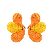 ( yellow) handmade weave butterfly wings earrings fashion fresh wind color wings Earring