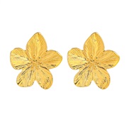 ( Gold)Alloy high flowers flower earrings occidental style