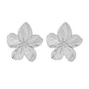 ( Silver)Alloy high flowers flower earrings occidental style