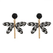 ( black) Bohemia creative small fresh earrings handmade establishment personality wind ear stud