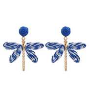 ( blue) Bohemia creative small fresh earrings handmade establishment personality wind ear stud