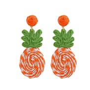 (red  Color)Bohemia earrings Round ear stud summer day earrings earring Earring woman